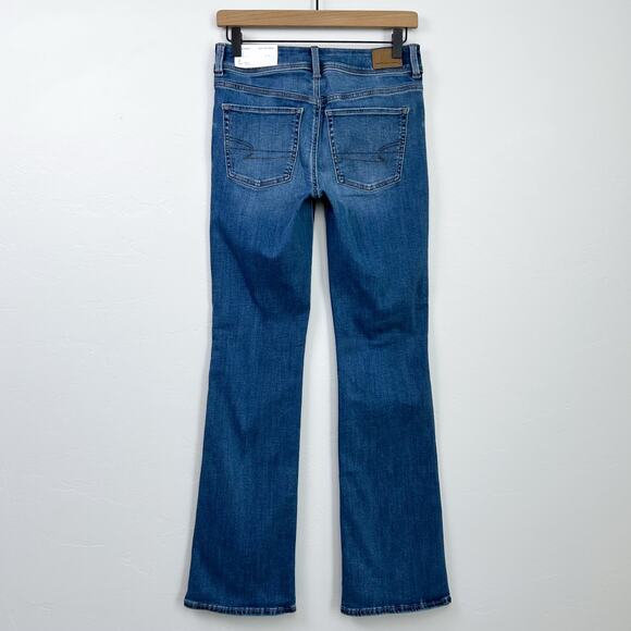 American Eagle Kick Boot Low Rise Bright Indigo Jeans NWT - Picture 6 of 12